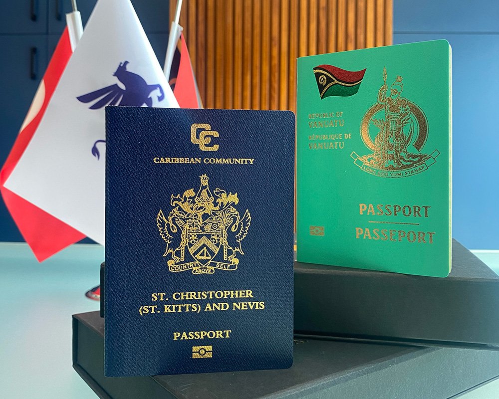 Vanuatu and St Kitts Passport